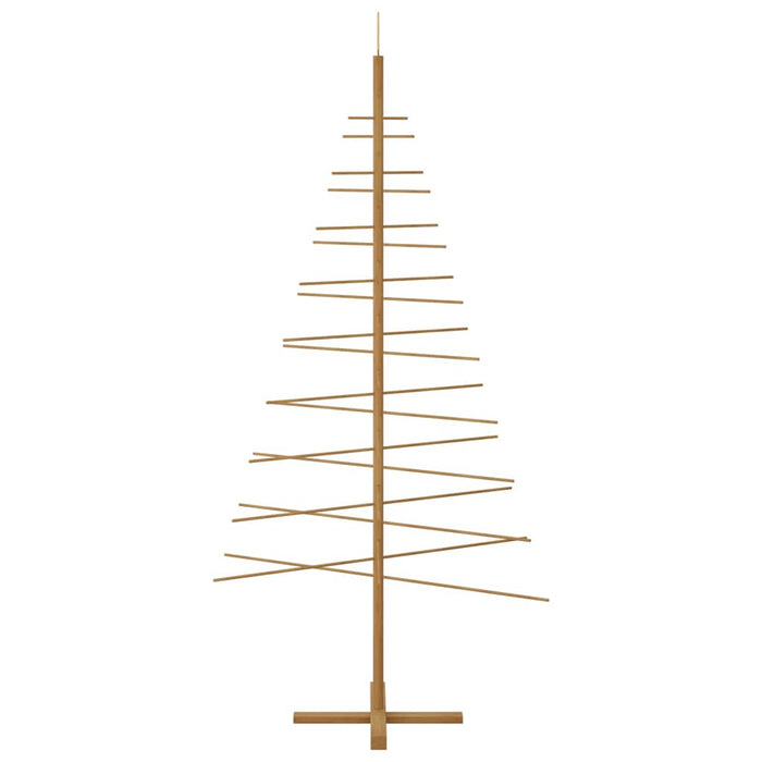 Albero di Natale in legno con supporto Marrone 210 cm Bambù 42018053
