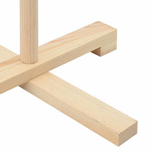 Albero di Natale in legno con supporto Naturale 125 cm 42018055