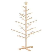 Albero di Natale in legno con supporto Naturale 125 cm 42018055
