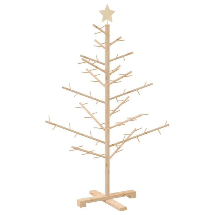 Albero di Natale in legno con supporto Naturale 125 cm 42018055