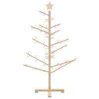 Albero di Natale in legno con supporto Naturale 125 cm 42018055