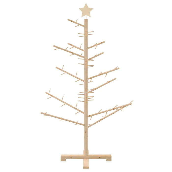 Albero di Natale in legno con supporto Naturale 125 cm 42018055