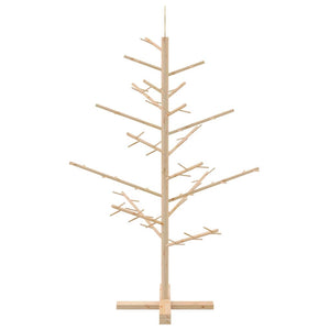 Albero di Natale in legno con supporto Naturale 125 cm 42018055