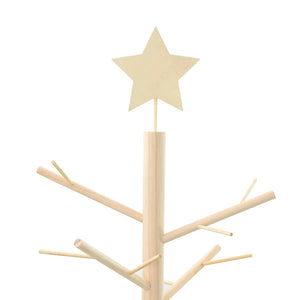 Albero di Natale in legno con supporto Naturale 150 cm 42018056