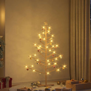 Albero di Natale in legno con supporto Naturale 150 cm 42018056