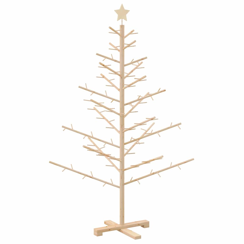 Albero di Natale in legno con supporto Naturale 150 cm 42018056