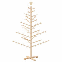 Albero di Natale in legno con supporto Naturale 150 cm 42018056
