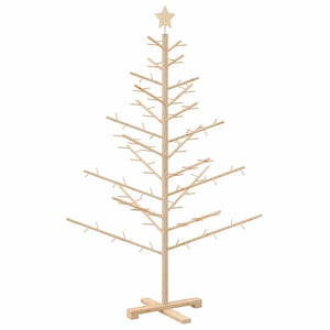 Albero di Natale in legno con supporto Naturale 150 cm 42018056