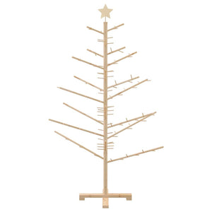 Albero di Natale in legno con supporto Naturale 150 cm 42018056