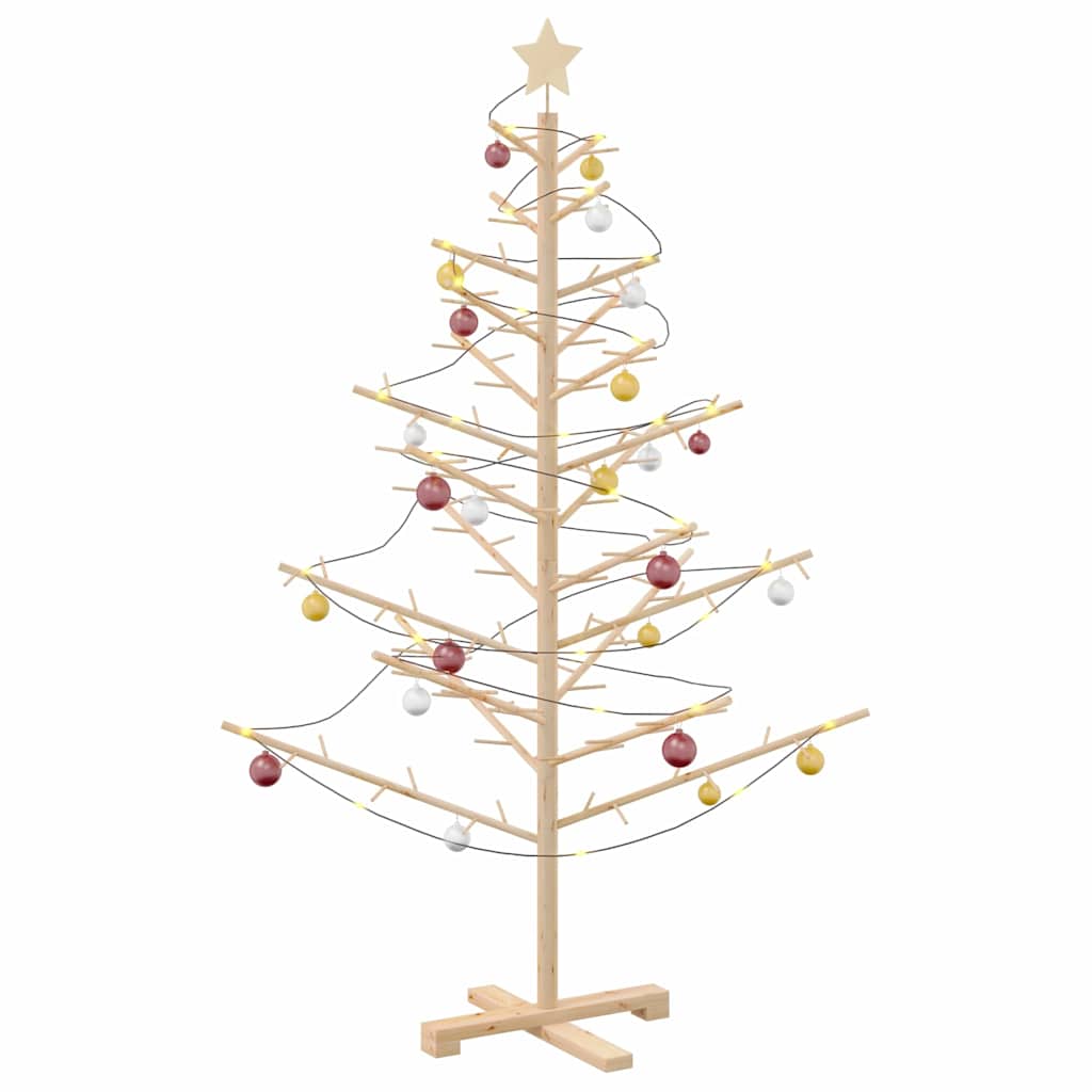 Albero di Natale in legno con supporto Naturale 150 cm 42018056