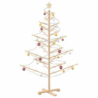 Albero di Natale in legno con supporto Naturale 150 cm 42018056