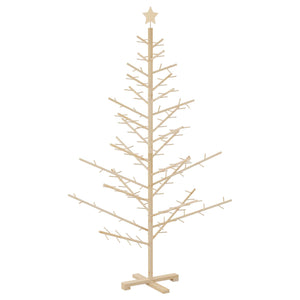 Albero di Natale in legno con supporto Naturale 180 cm 42018057