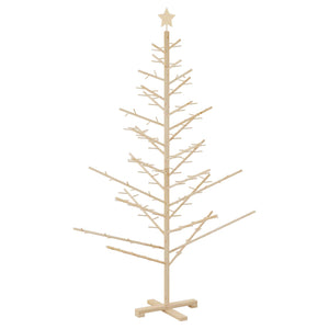 Albero di Natale in legno con supporto Naturale 180 cm 42018057