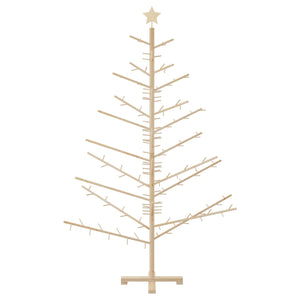 Albero di Natale in legno con supporto Naturale 180 cm 42018057