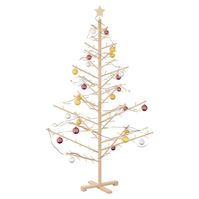 Albero di Natale in legno con supporto Naturale 180 cm 42018057