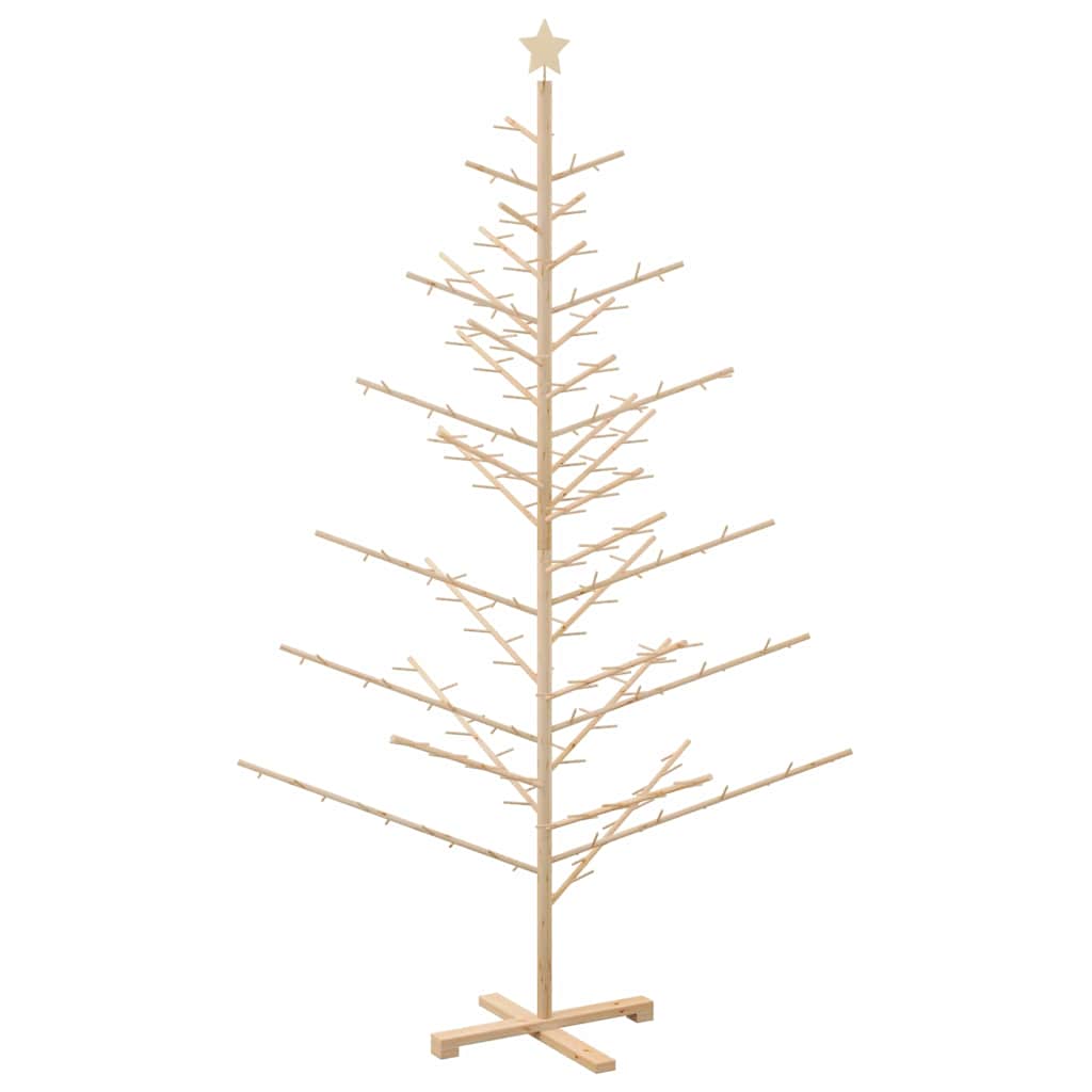 Albero di Natale in legno con supporto Naturale 210 cm 42018058