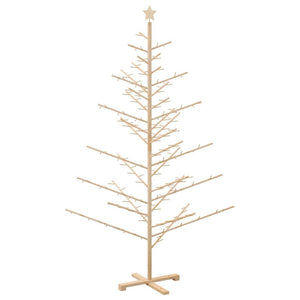 Albero di Natale in legno con supporto Naturale 210 cm 42018058