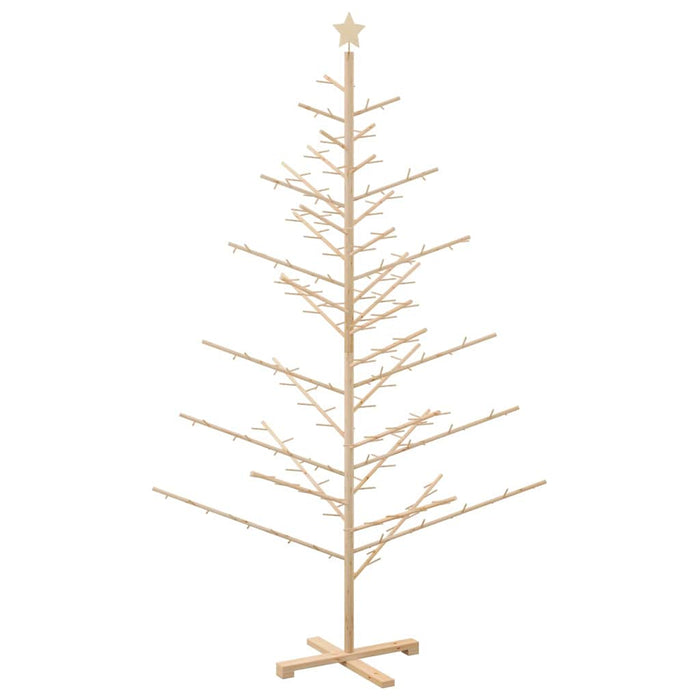 Albero di Natale in legno con supporto Naturale 210 cm 42018058