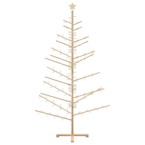 Albero di Natale in legno con supporto Naturale 210 cm 42018058