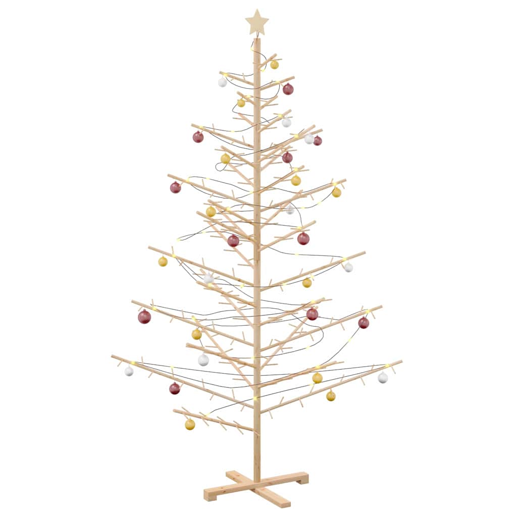 Albero di Natale in legno con supporto Naturale 210 cm 42018058