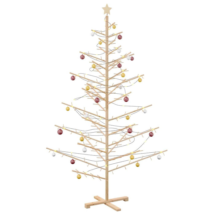 Albero di Natale in legno con supporto Naturale 210 cm 42018058