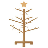 Albero di Natale in legno Marrone 75 cm Legno di pino massello 42018059