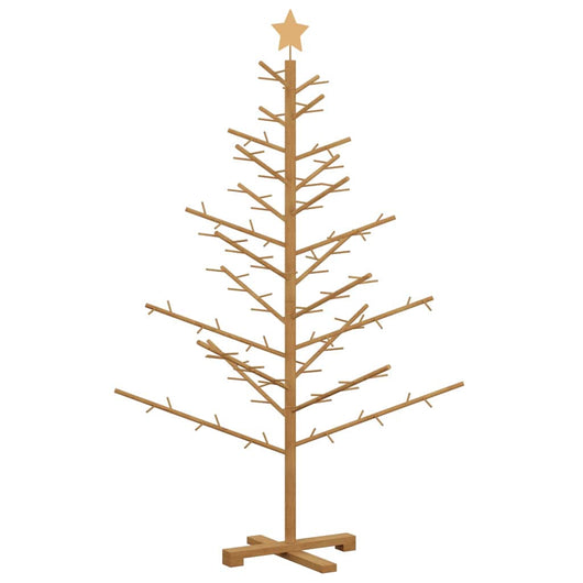 Albero di Natale in legno Marrone 150 cm Legno di pino massello 42018061