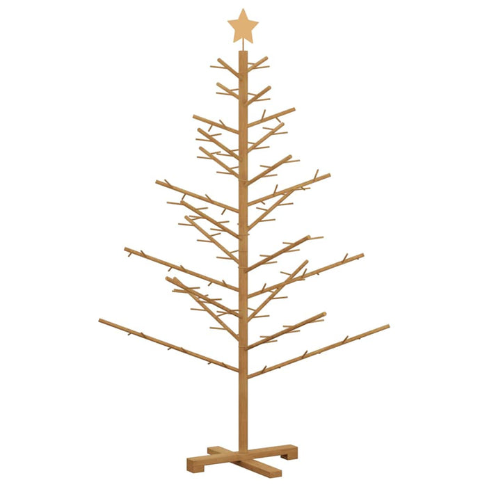 Albero di Natale in legno Marrone 150 cm Legno di pino massello 42018061