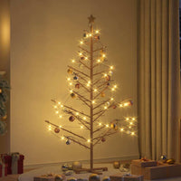 Albero di Natale in legno Marrone 180 cm Legno di pino massello 42018062