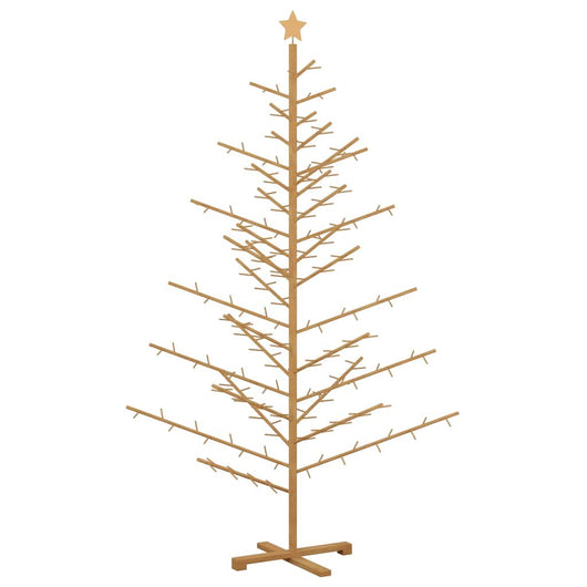 Albero di Natale in legno Marrone 210 cm Legno di pino massello 42018063