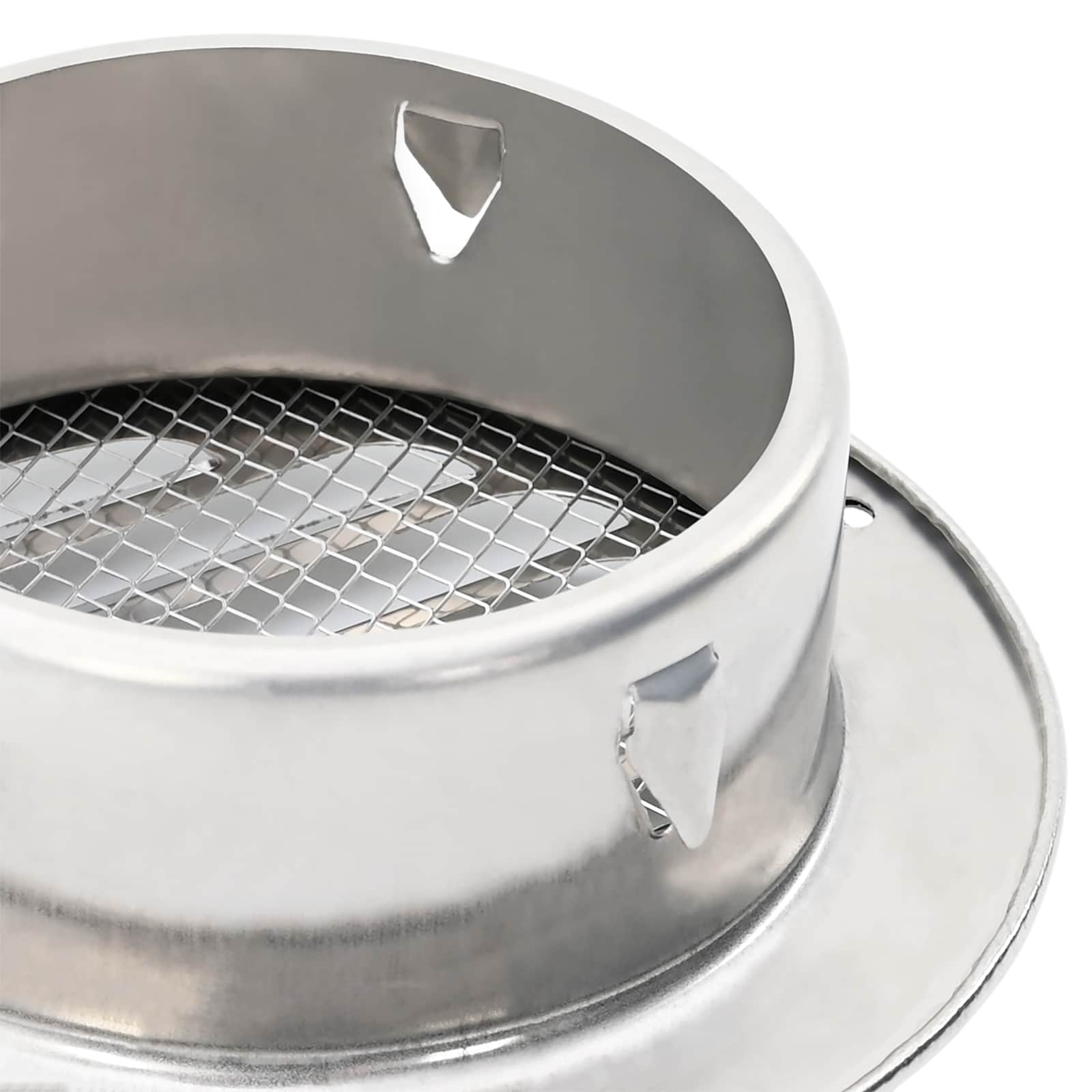 Coperture per ventilazione d'aria 4 pcs Argento 80 mm 42019371
