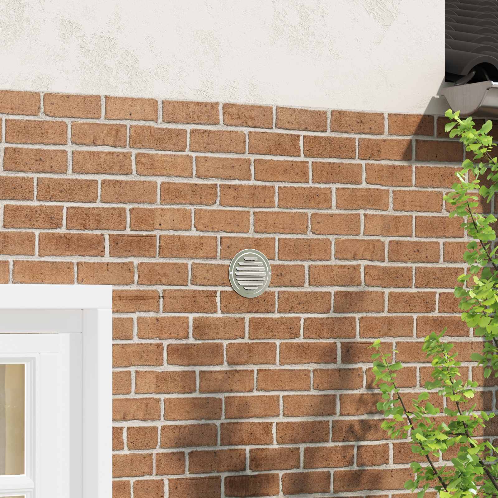 Coperture per ventilazione d'aria 4 pcs Argento 80 mm 42019371