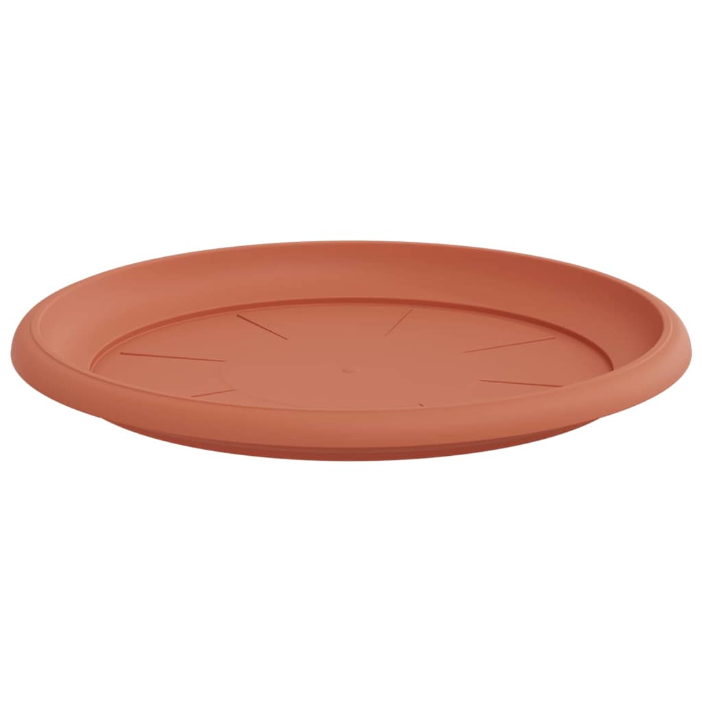 Vassoio Rotondo per Fiori 6 pcs Rosso Mattone Ø 14 x 2 cm 42020305