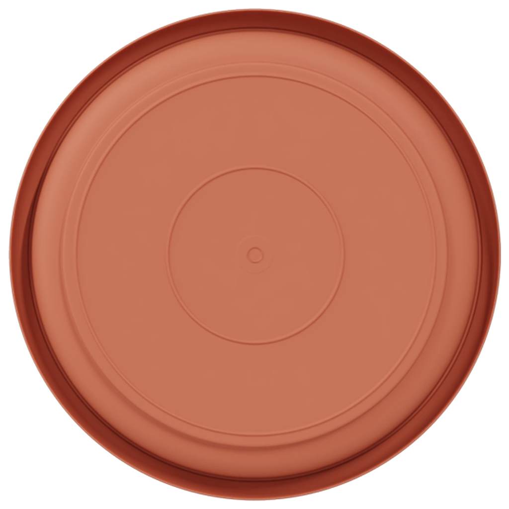 Vassoio Rotondo per Fiori 24 pcs Rosso Mattone Ø 14 x 2 cm 42020315