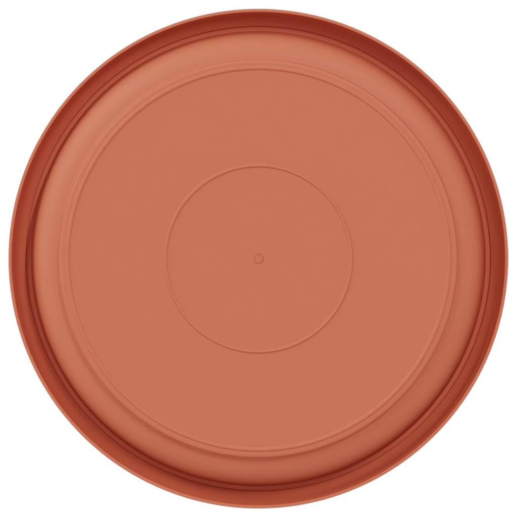 Vassoio Rotondo per Fiori 24 pcs Rosso Mattone Ø 14 x 2 cm 42020318
