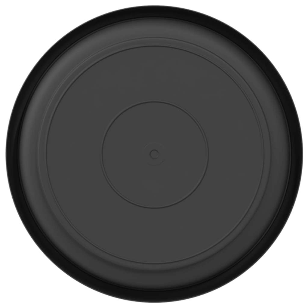 Vassoio Rotondo per Fiori 24 pcs Nero Ø 14 x 2 cm Plastica 42020322
