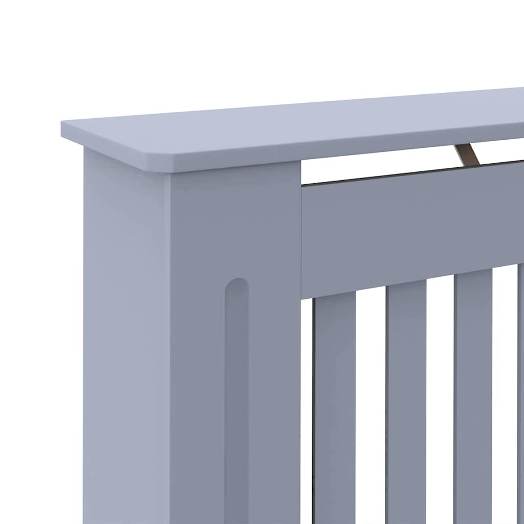 vidaXL Copertura per radiatori 2 pcs Grigio 112 x 19 x 81.5 cm
