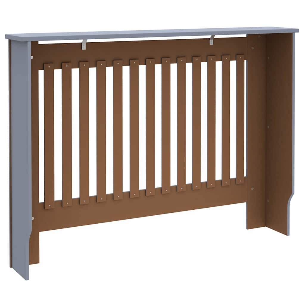 vidaXL Copertura per radiatori 2 pcs Grigio 112 x 19 x 81.5 cm