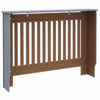 vidaXL Copertura per radiatori 2 pcs Grigio 112 x 19 x 81.5 cm