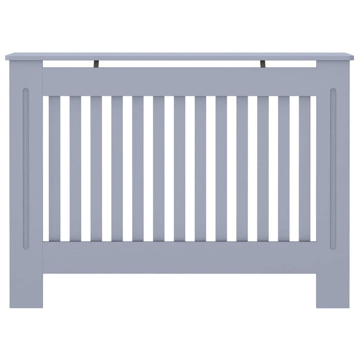 vidaXL Copertura per radiatori 2 pcs Grigio 112 x 19 x 81.5 cm