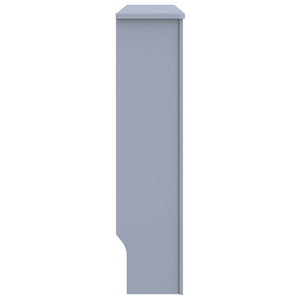 vidaXL Copertura per radiatori 2 pcs Grigio 112 x 19 x 81.5 cm