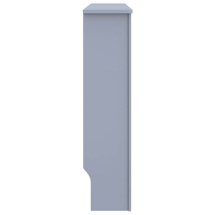 vidaXL Copertura per radiatori 2 pcs Grigio 112 x 19 x 81.5 cm