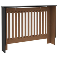 Copertura per radiatori 2 pcs Nero 112x19x81.5cm 3403229