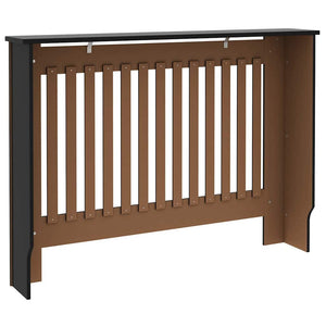 Copertura per radiatori 2 pcs Nero 112x19x81.5cm 3403229