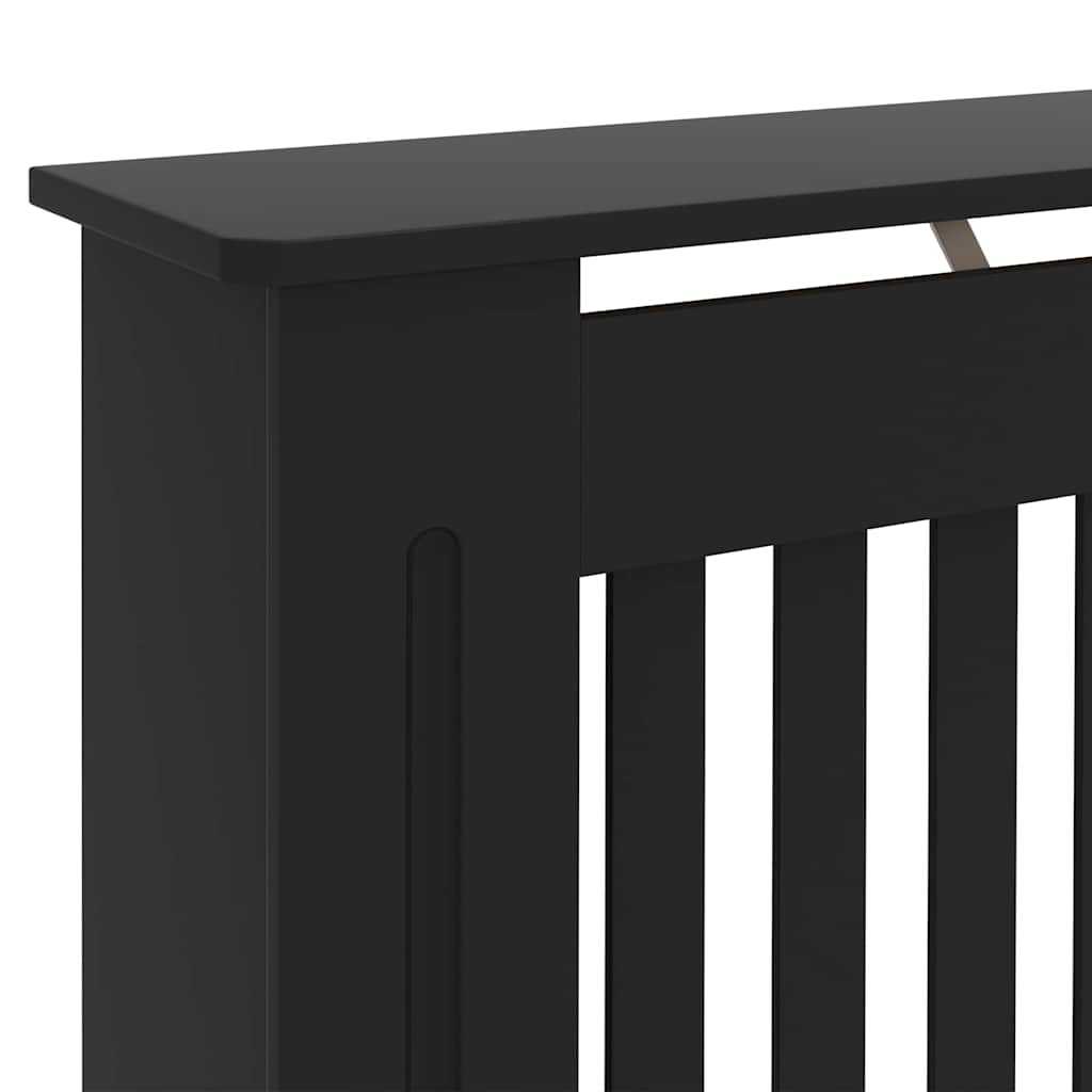 Copertura per radiatori 2 pcs Nero 152x19x81.5cm 3403232