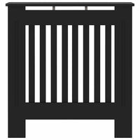 Copertura per radiatori 2 pcs Nero 78x19x81.5cm 3403242