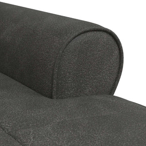Chaise Lounge con cuscino Nero 91 x 157 x 91 cm PU Antico 42022917