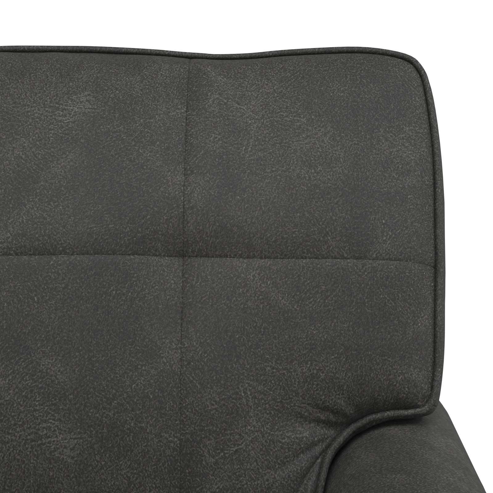 Chaise Lounge con cuscino Nero 91 x 157 x 91 cm PU Antico 42022917