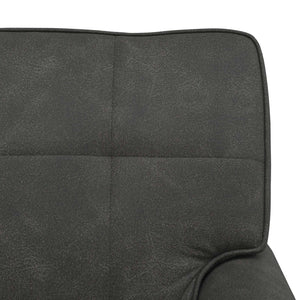 Chaise Lounge con cuscino Nero 91 x 157 x 91 cm PU Antico 42022917