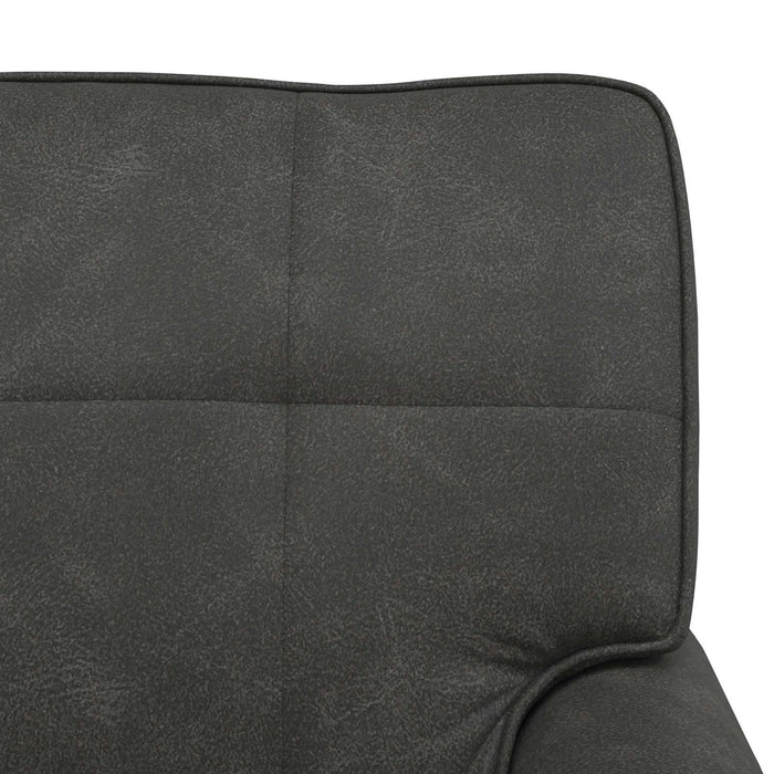 Chaise Lounge con cuscino Nero 91 x 157 x 91 cm PU Antico 42022917